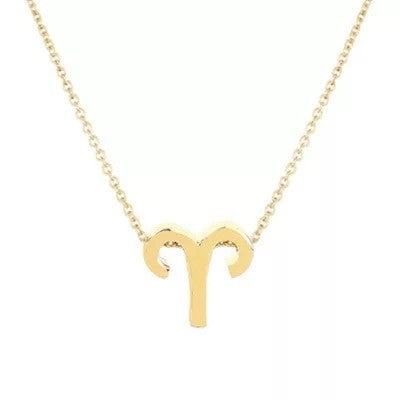 Zodiac Charm Necklace ~ Gold