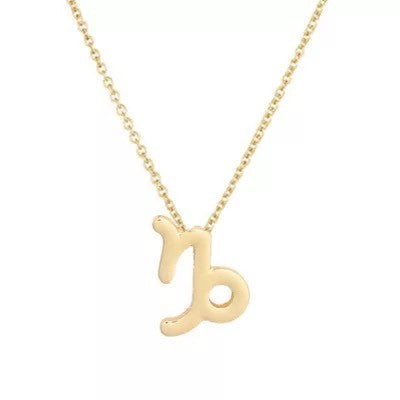 Zodiac Charm Necklace ~ Gold