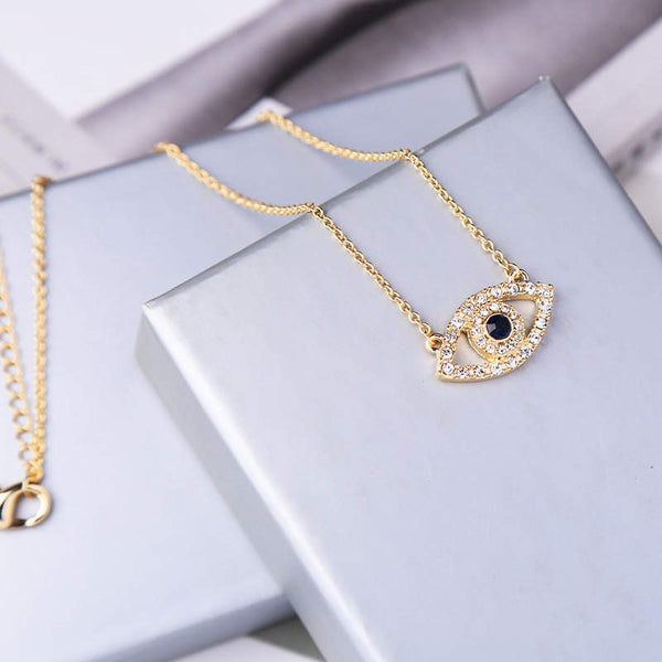 Evil Eye Protection Necklace - Gold