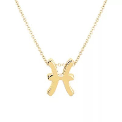 Zodiac Charm Necklace ~ Gold