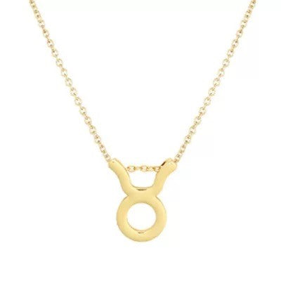 Zodiac Charm Necklace ~ Gold